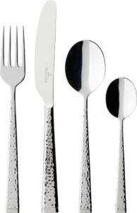 Komplet sztućców Blacksmith 24 el. – elegancki design, stal nierdzewna, wysoka jakość