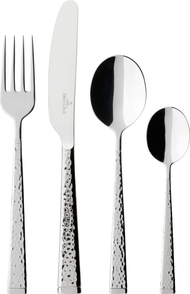 Komplet sztućców Blacksmith 24 el. – elegancki design, stal nierdzewna, wysoka jakość