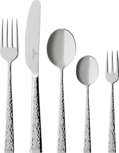 Komplet sztućców Blacksmith 30 el. – elegancki design, stal nierdzewna, dla 6 osób
