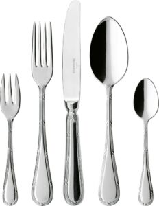 Komplet sztućców Kreuzband Septfontaines 30 el. – elegancki zestaw, stal nierdzewna, nowoczesny design