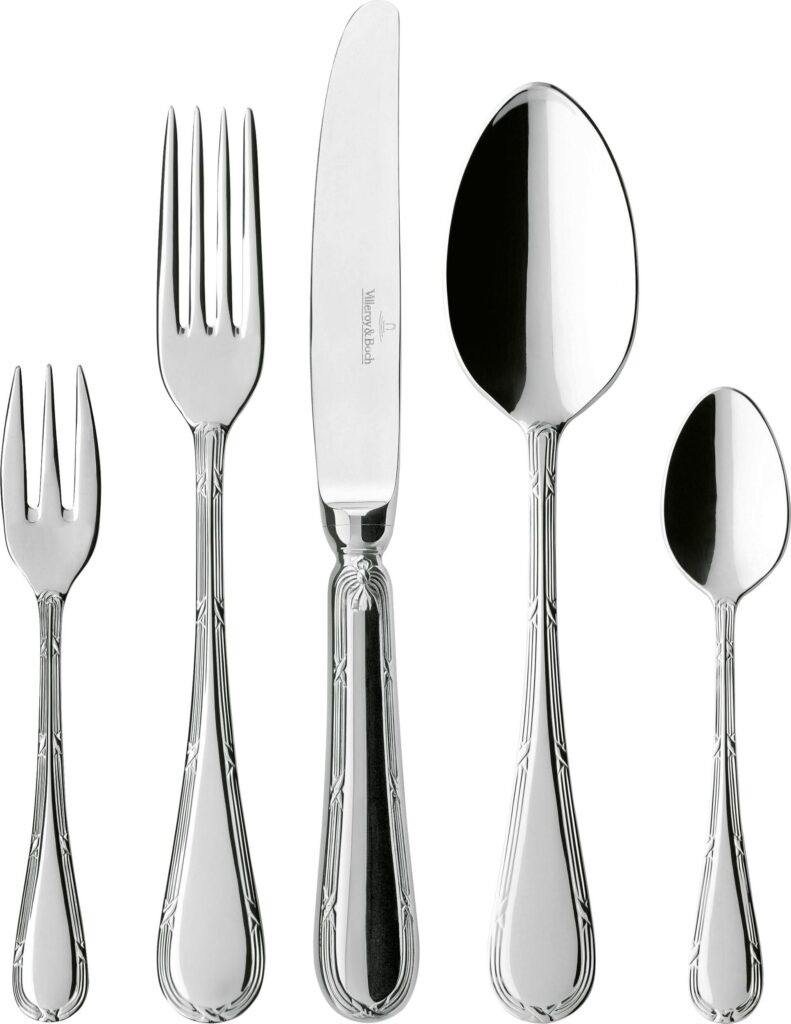 Komplet sztućców Kreuzband Septfontaines 30 el. – elegancki zestaw, stal nierdzewna, nowoczesny design