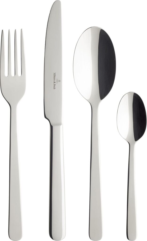 Komplet sztućców Louis 24 el. – elegancki zestaw, stal nierdzewna, klasyczny design