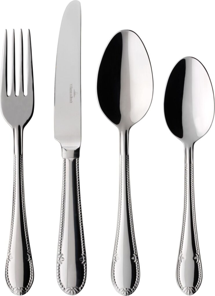 Komplet sztućców Mademoiselle 24 el. – elegancki design, stal nierdzewna, dla 6 osób