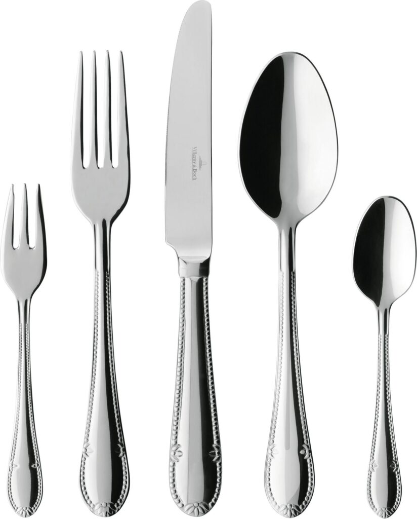 Komplet sztućców Mademoiselle 30 el. – eleganckie sztućce, stal nierdzewna, klasyczny design