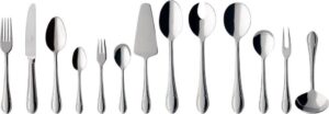 Komplet sztućców Mademoiselle 68 el. – elegancki design, stal nierdzewna, dla 12 osób