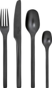 Komplet sztućców Manufacture Rock 16 el. – elegancki design, stal nierdzewna, 16 elementów