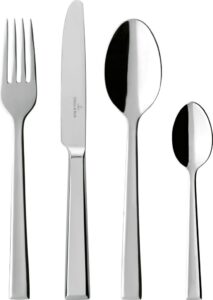 Komplet sztućców Victor 24 el. – elegancki design, stal nierdzewna, trwałość