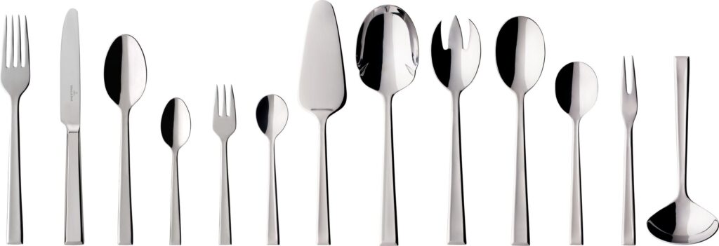 Komplet sztućców Victor 68 el. – elegancki zestaw, stal nierdzewna, nowoczesny design