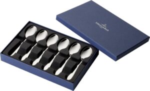 Łyżeczki do espresso Oscar w etui 6 szt. – elegancki zestaw, stal nierdzewna, praktyczne etui
