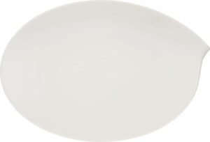 Półmisek Flow owalny 36 cm – elegancki design, uniwersalny kolor, ceramiczny materiał