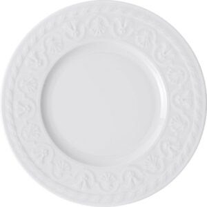 Talerz deserowy Cellini 18 cm – elegancki design, biały kolor, ceramika