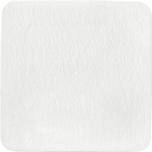 Talerz do serwowania Manufacture Rock Blanc kwadratowy 32 cm – elegancki design, biały kolor, ceramiczny materiał