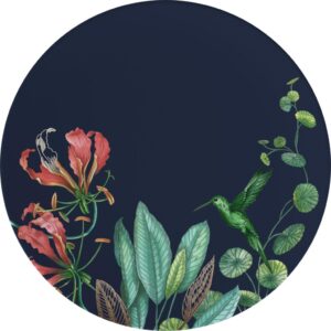 Talerz obiadowy Avarua 27 cm – elegancki design, granatowy kolor, ceramika