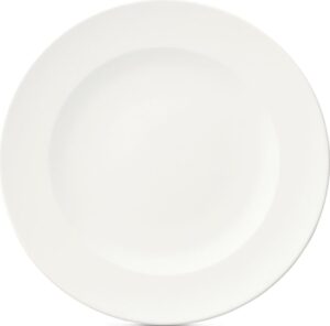 Talerz obiadowy For Me 27,5 cm z wgłębieniem – elegancki design, funkcjonalność, biały kolor, ceramika