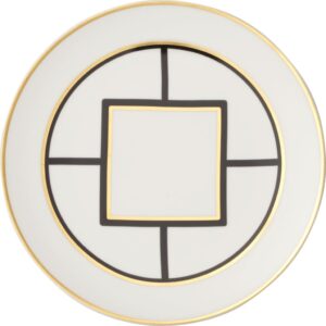 Talerz śniadaniowy MetroChic 1 22 cm – elegancki design, biały kolor, wyjątkowa ceramika
