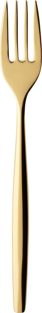 Widelczyk deserowy MetroChic d’Or – elegancki design, złote akcenty, stal nierdzewna