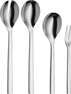 Sztućce do serwowania Nuova w zestawie 4 el. – elegancki design, stal nierdzewna, idealne do serwowania potraw