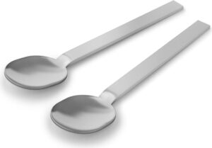 Łyżeczki do espresso Menoa 2 szt. stal matowa – elegancki design, wysoka jakość, funkcjonalność
