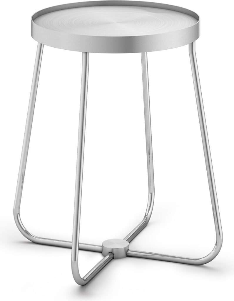 Stojak na doniczkę Platena 22 cm – elegancki design, stabilna konstrukcja, kolor czarny, metal