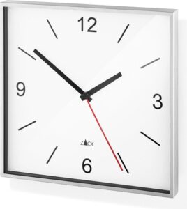 Zegar ścienny Sillar biały – nowoczesny design, elegancki, minimalistyczny, idealny do każdego wnętrza