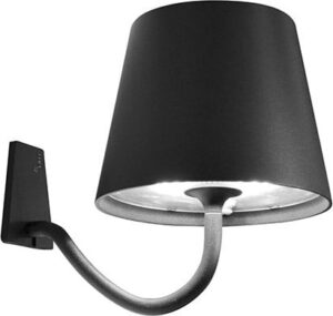 Kinkiet Poldina ciemnoszary – elegancki design, nowoczesny styl, materiał metalowy