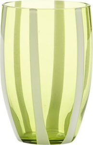 Szklanka Gessato 320 ml zielone jabłuszko – elegancki wygląd, idealna do napojów, szkło