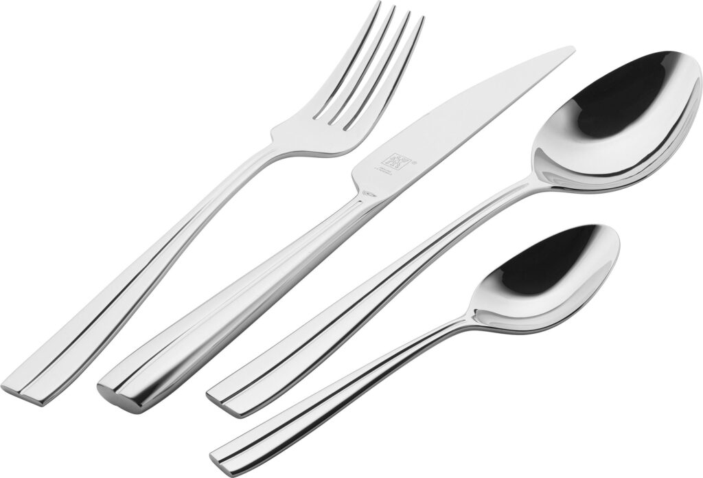 Komplet sztućców Constance 68 el. – elegancki zestaw, stal nierdzewna, nowoczesny design