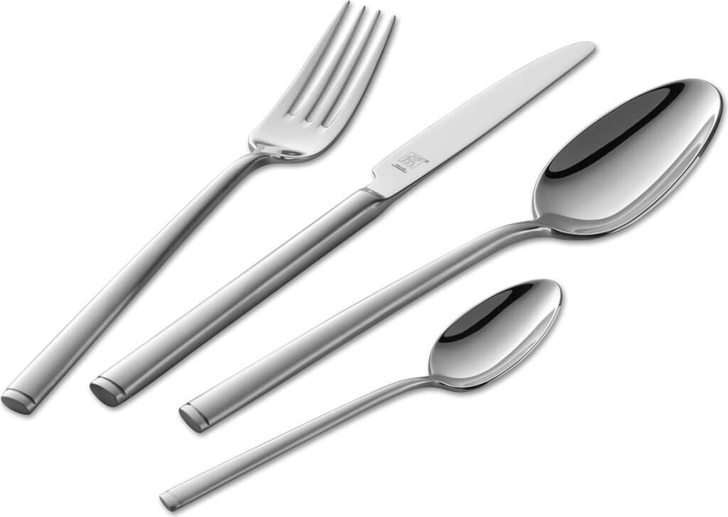 Komplet sztućców Senses 68 el. – elegancki design, stal nierdzewna, komplet dla 12 osób