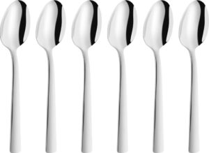 Łyżeczki do espresso Dinner 6 szt. – elegancki design, stal nierdzewna, idealne do serwowania espresso