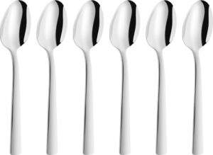 Łyżeczki do kawy Dinner 6 szt. – elegancki design, stal nierdzewna, wygodne uchwyty