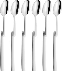 Łyżeczki do latte Dinner 6 szt. – elegancki design, stal nierdzewna, idealne do kawy
