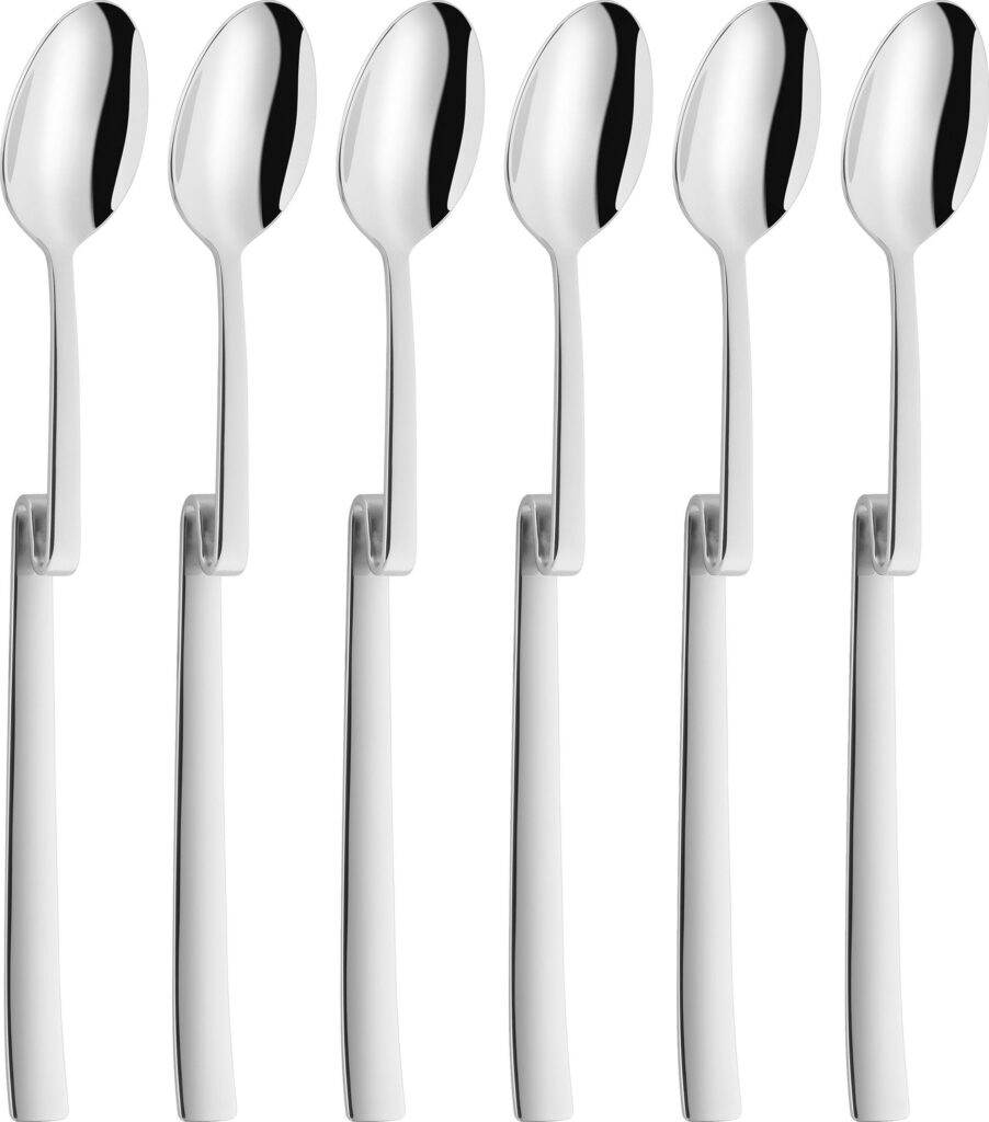 Łyżeczki do latte Dinner 6 szt. – elegancki design, stal nierdzewna, idealne do kawy