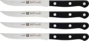 Noże do steków Gourmet 4 szt. – elegancki design, stal nierdzewna, ergonomiczne uchwyty