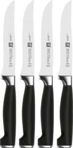 Noże do steków Twin Four Star II 4 szt. – ergonomiczny uchwyt, stal nierdzewna, idealne do mięsa