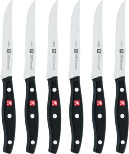 Noże do steków Twin Pollux 6 szt. – stal nierdzewna, ergonomiczne uchwyty, elegancki design