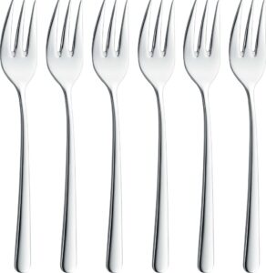 Widelczyki do ciasta Nova 6 szt. – elegancki design, stal nierdzewna, wygodne uchwyty