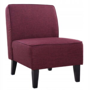 Fotel tapicerowany fioletowy – elegancki design, wygoda, stylowy akcent do wnętrz