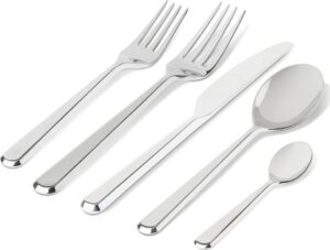 Komplet sztućców Amici 5 el. – elegancki zestaw, stal nierdzewna, nowoczesny design