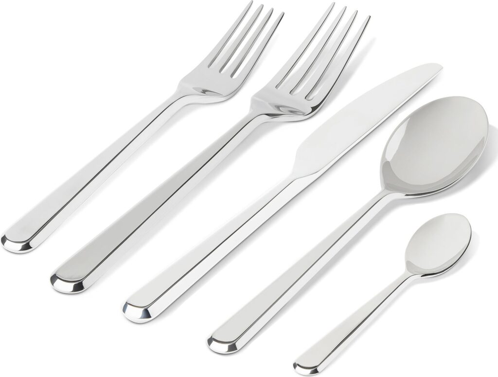 Komplet sztućców Amici 5 el. – elegancki zestaw, stal nierdzewna, nowoczesny design