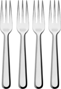 Widelczyki deserowe Amici 4 szt. – elegancki design, stal nierdzewna, ergonomiczny uchwyt
