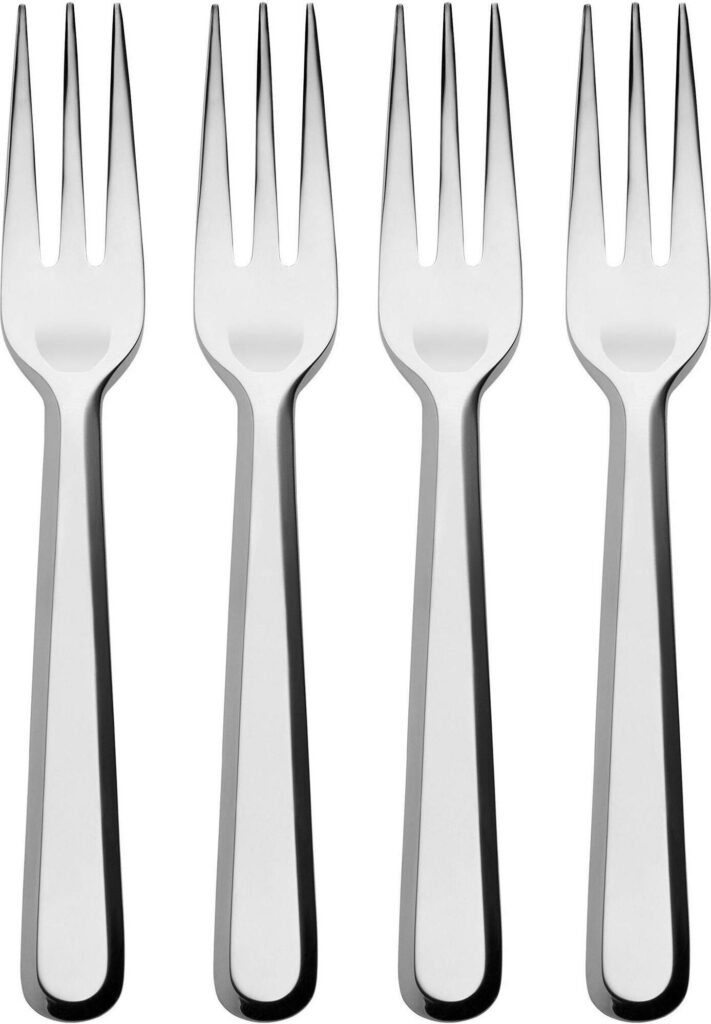 Widelczyki deserowe Amici 4 szt. – elegancki design, stal nierdzewna, ergonomiczny uchwyt