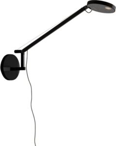 Lampa ścienna Demetra Micro LED 2700 K czarna – nowoczesny design, energooszczędne oświetlenie, kompaktowe wymiary