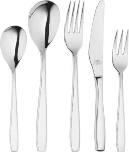 Komplet sztućców Francesca 30 el. – elegancki design, stal nierdzewna, zestaw dla 6 osób