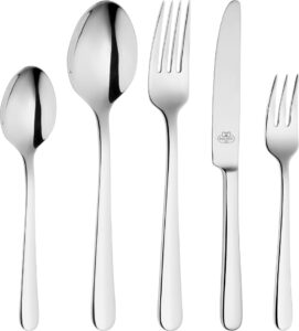 Komplet sztućców Julietta 60 el. – eleganckie wzornictwo, stal nierdzewna, zestaw dla 12 osób