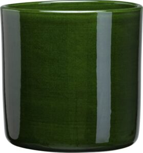 Osłonka na doniczkę Romeo 19 cm zielona szkliwiona – elegancka, ceramiczna, idealna do dekoracji