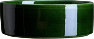 Podstawka pod doniczkę Hoff 14 cm zielona szkliwiona – funkcjonalna ochrona, nowoczesny design, ceramiczna konstrukcja