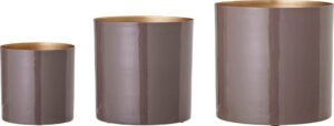 Doniczka Bloomingville fioletowa 3 szt. – elegancki design, ceramiczne, idealne do wnętrz