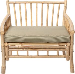 Fotel ogrodowy Sole bambusowy – elegancki design, naturalny materiał, wygodna konstrukcja