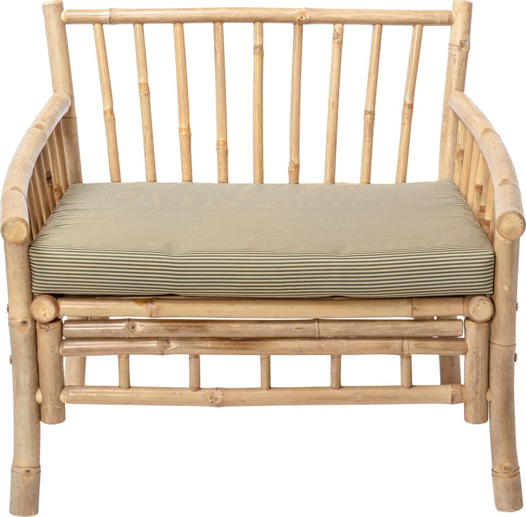 Fotel ogrodowy Sole bambusowy – elegancki design, naturalny materiał, wygodna konstrukcja