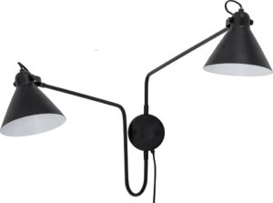 Kinkiet Felicity podwójny – elegancki design, oświetlenie ścienne, metal, szkło
